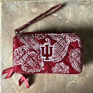 Vera Bradley x Indiana University Crossbody Wristlet